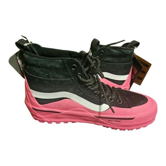 VANS SK8 Hi Dip MTE-2 Hiking Boots Shoes‎ Pink Black Suede Womens 8 Mens 6.5 NEW main image 5